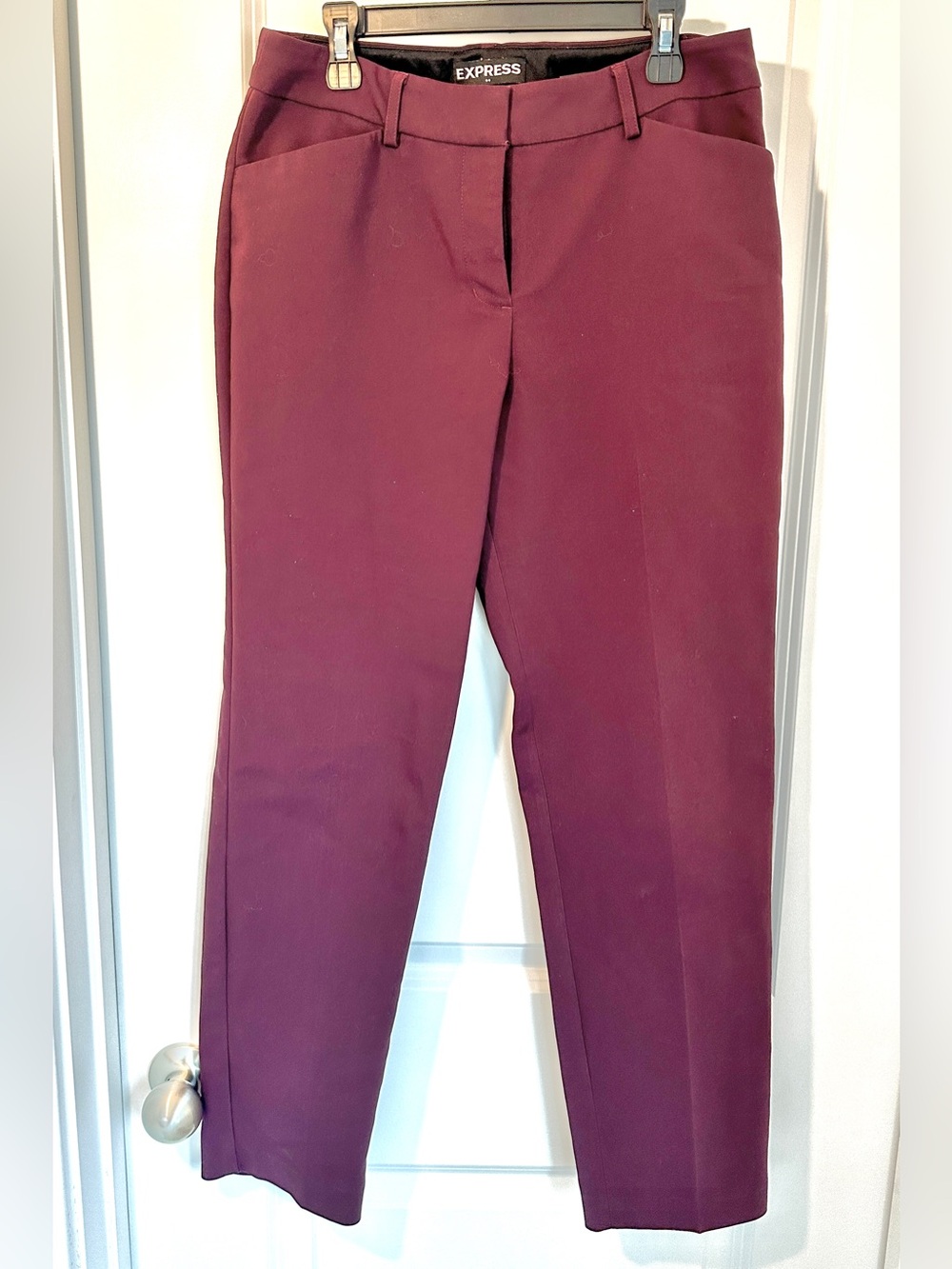 Express Purple Cropped Dress Pants